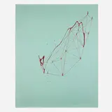 Sterling Ruby, Mapping, 2007-08, nail polish on paper