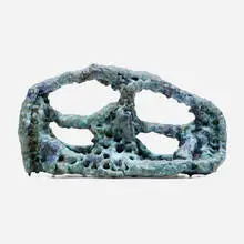 Sterling Ruby, BLUE/GREEN MAXIOFACIAL, 2009, ceramic