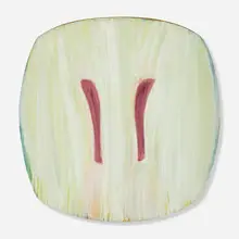 Ron Gorchov, Wallflower, 1979, oil on shaped canvas