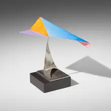 Sunrise by George Rickey, 1998-99, painted stainless steel, sold Jan 2025