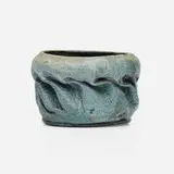 George E. Ohr, Vase, 1897-1900, glazed earthenware