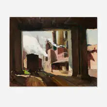 Ralph von Lehmden, Sunday, c. 1940, oil on canvas panel