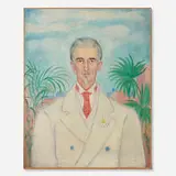 Macena Barton, Portrait of Dr. Barton, c. 1935, oil on linen