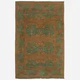 Low pile carpet by Charles Francis Annesley Voysey, hand-knotted wool, sold Dec 2022