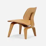 LCW by Charles and Ray Eames, molded ash plywood, rubber, sold Dec 2022