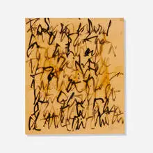 Harry Bouras, About Star, 1962, ink on vellum with varnish