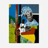 Romare Bearden, Come Sunday (from the 1776 Bicentennial Portfolio), 1975, lithograph in colors on Arches