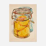 Janet Fish, Preserved Peaches, 1975, lithograph in colors on Arches