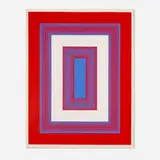 Richard Anuszkiewicz, Red, White and Blue (from the 1776 USA 1976: Bicentennial Prints portfolio), screenprint in colors on Arches