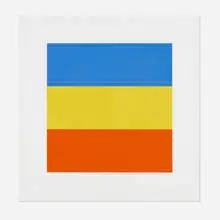 Ellsworth Kelly, Blue, Yellow, Red, 1970-1973, screenprint in colors