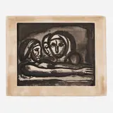 Georges Rouault, Au pressoir le raisin fut foulé (from the Miserere portfolio), etching, aquatint and heliogravure on Arches