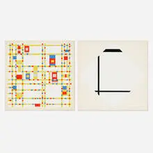 Piet Mondrian, Broadway Boogie Woogie; Foxtrot A (two works from A Portfolio of Ten Paintings), screenprint in colors