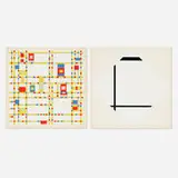 Piet Mondrian, Broadway Boogie Woogie; Foxtrot A (two works from A Portfolio of Ten Paintings)