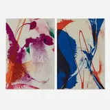 Paul Jenkins, Abstractions (two works from the Seeing Voice Welsh Heart series), 1965, lithograph in colors
