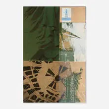 Robert Rauschenberg, Statue of Liberty (from the New York, New York portfolio), 1983, screenprint in colors with collage on Japon paper