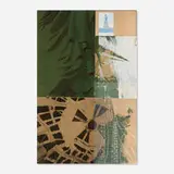 Robert Rauschenberg, Statue of Liberty (from the New York, New York portfolio), 1983, screenprint in colors with collage on Japon paper