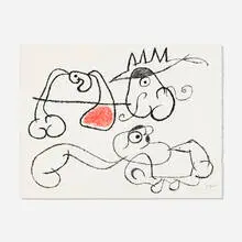 Joan Miró, Untitled, Plate 22 (from Ubu aux Baléares), 1971, lithograph in colors
