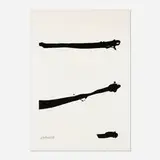 Robert Motherwell, Untitled (from the Dutch Linen Suite), 1974, lift-ground etching and aquatint on Dutch Linen handmade paper