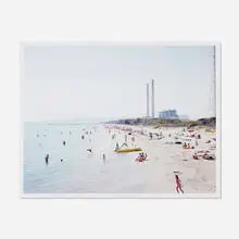 Piombino Jump (from A Portfolio of Figures and Landscapes) by Massimo Vitali, 2006, offset lithograph in colors, sold Aug 2021