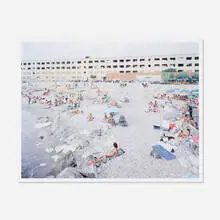 Marina di Massa (from A Portfolio of Figures and Landscapes) by Massimo Vitali, 2006, offset lithograph in colors, sold Aug 2021