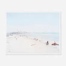 Calambrone (from A Portfolio of Figures and Landscapes) by Massimo Vitali, 2006, offset lithograph in colors, sold Aug 2021