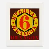 Robert Indiana, Eternal Hexagon (from the X + X (Ten works by Ten Painters) portfolio), 1964, screenprint in colors on Mohawk