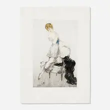 Louis Icart, Mouse, 1913, etching and aquatint in colors