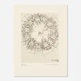 Jōsaku Maeda, Untitled XIV (from The International Avant-Garde, Vol. 1), etching