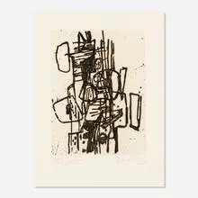 Guillaume Cornelis van Beverloo, Untitled XIX (from The International Avant-Garde, Vol. 1), etching