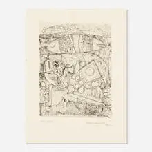 Jacques Lacomblez, Untitled XIII (from The International Avant-Garde, Vol. 1), 1962, etching