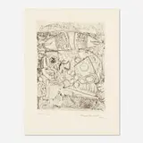 Jacques Lacomblez, Untitled XIII (from The International Avant-Garde, Vol. 1), 1962, etching