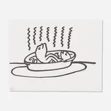 Keith Haring, Untitled (from Fault Lines), 1986, lithograph on Rives BFK