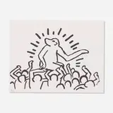 Keith Haring, Untitled (from Fault Lines), 1986, lithograph on Rives BFK