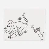 Keith Haring, Untitled (from Fault Lines), 1986, lithograph on Rives BFK
