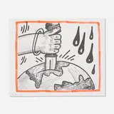 Keith Haring, Untitled (from Against All Odds, 20 Drawings), 1990, lithograph on acid-free Rivoli paper