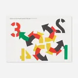 Robert Indiana, Four Winds (from the One Cent Life portfolio), 1964, lithograph in colors and letterpress