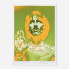 Richard Avedon, George Harrison poster, offset lithograph in colors on paper mounted to linen