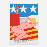 Tom Wesselmann, Stomach Sunk in Whisky Pee Inside Pants (from the One Cent Life portfolio)