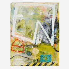 Robert Baribeau, Untitled, 1998, acrylic, oil and collage on paper