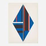 Ilya Bolotowsky, Blue Diamond (from the 1776 USA 1976: Bicentennial Prints portfolio)