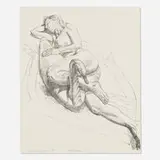 Philip Pearlstein, Model with Wood Swan