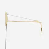 attribution Jean Prouvé, Swing-Jib lamp, c. 1947, enameled steel, steel wire