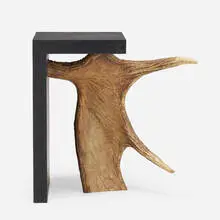 Rick Owens, Stag T, c. 2016, lacquered wood, moose antler