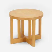 Richard Meier, Low stool, model 820Y, 1982, maple