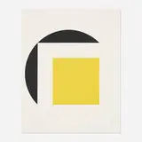 Leon Polk Smith, Untitled (from the Quadrat im Kreis 1946-1976 portfolio), 1987, screenprint in colors with graphite