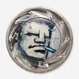 Robert Loughlin, Untitled (hubcap), acrylic on found object