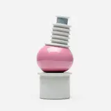 Nilo vase by Ettore Sottsass, glazed porcelain, sold Jul 2021