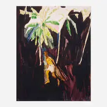 The Fisherman by Peter Doig, 2014, pigment print, sold Jul 2021
