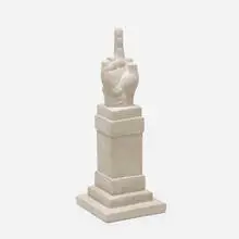 L.O.V.E. by Maurizio Cattelan, 2014, concrete, sold Jul 2021