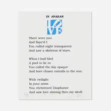 In Apaean by Robert Indiana, 1996, screenprint in colors, sold Jul 2021
